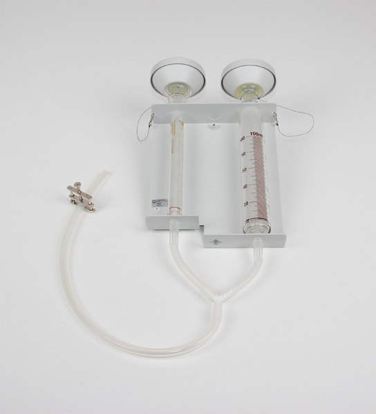 Gas syringes with holder, set of 2