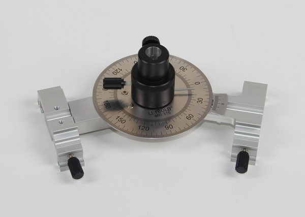 Swivel joint with protactor scale and clamp