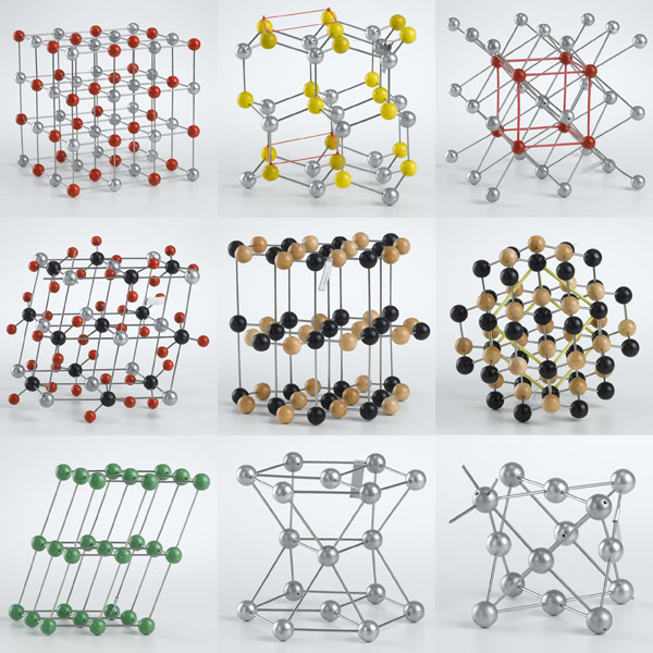 Crystal lattices, set of 9