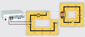 Model of a relay - Assembly using connector blocks