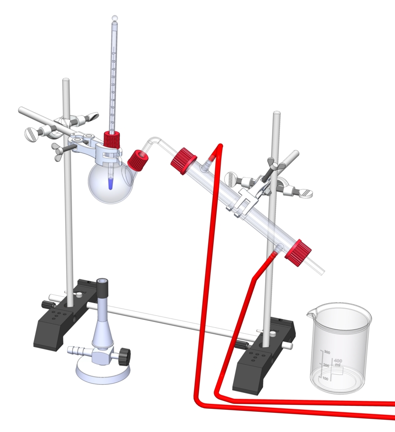Steam distillation for the extraction of fragrances